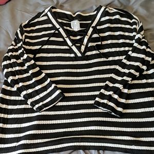 Sunday 3X Lace-Up Long Sleeve Knit